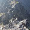 The scrambling section near Adelie Point.