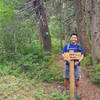 Abe's Trail trailhead sign