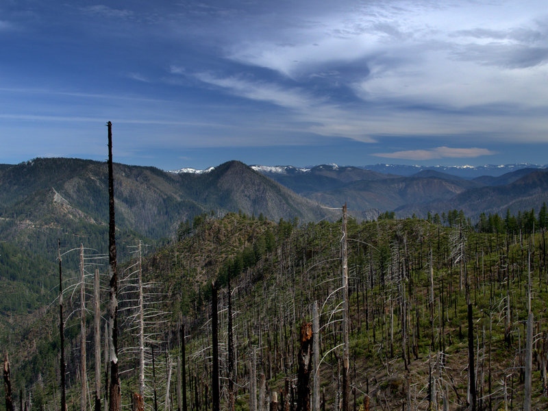 Looking east from the slopes of Bald Mountain