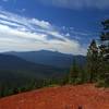 Pointy Mount Thielsen from the summit of Tenas Peak