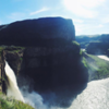 Making my way down to the basin; here I am overlooking the falls.