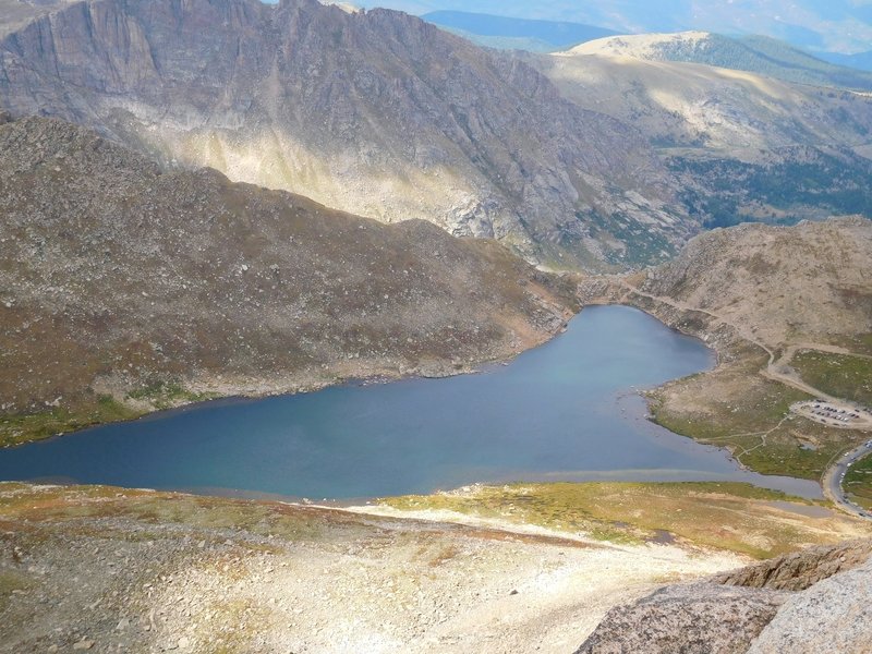 Summit Lake from Mt Evans summit