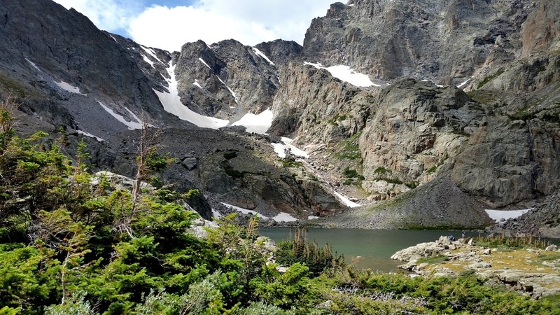 Sky Pond and Taylor Glacier