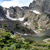 Sky Pond and Taylor Glacier