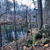 Calm waters at the end of the lake