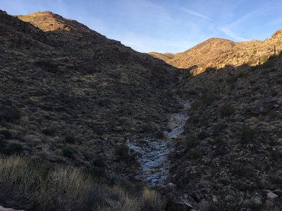 The dry creek below