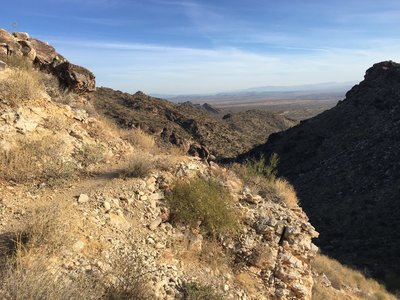 Winding around the bend to Willow Canyon