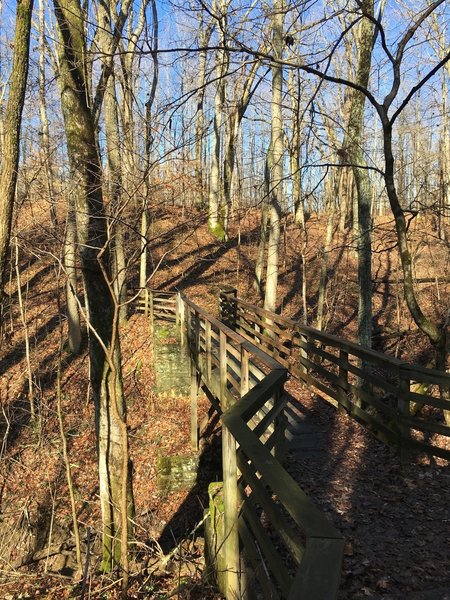 1930's CCC Bridge over a ravine