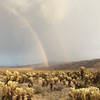 Double Rainbow At Sunset