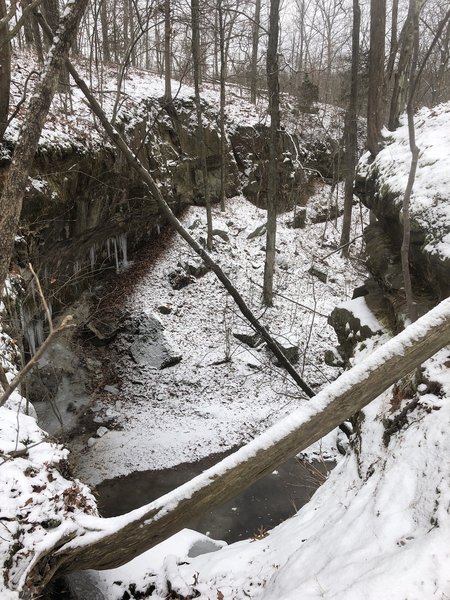 Shot through the “canyon” in winter