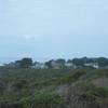 Looking back at Moss Beach, you can see the homes that sit on top of the bluff.