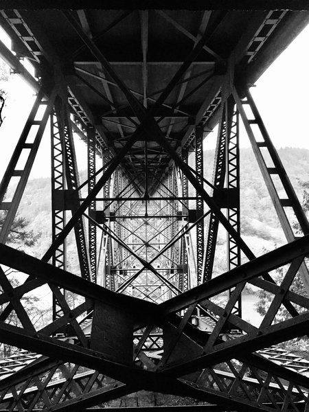 Deception Pass Bridge's underbelly.
