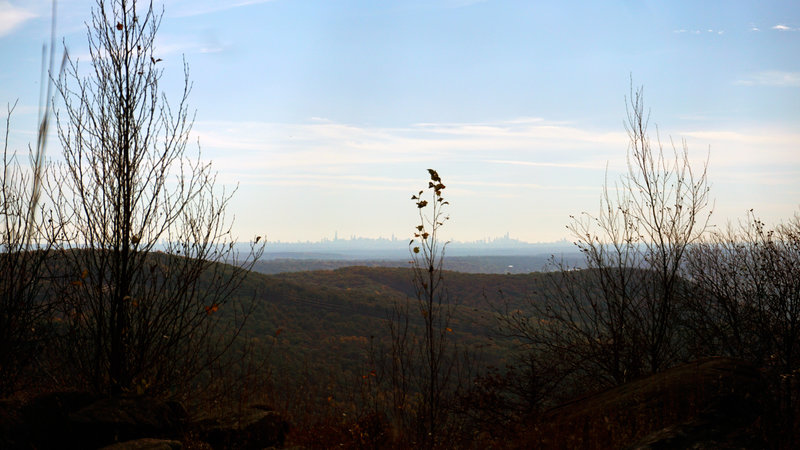 Manhattan skyline from Ramapo Torne!