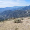 View of Highway 39 rising from San Gabriel Canyon to Crystal Lake.