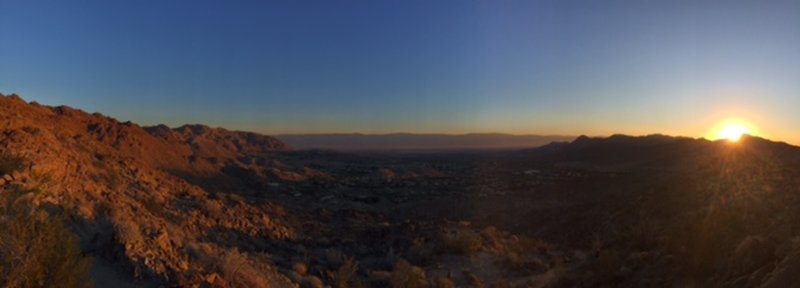 Looking north over the Cahuilla Hills of Palm Desert.