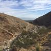 Looking east over Palm Desert with a view of some of the northern section of the trail.