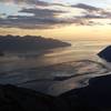 View of the Cook Inlet from the top of Penguin Peak