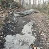 You'll have to climb up this short section of rock during the initial stretch of Rocky Run.