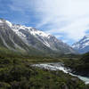 Hooker Valley with Mt. Cook at the right