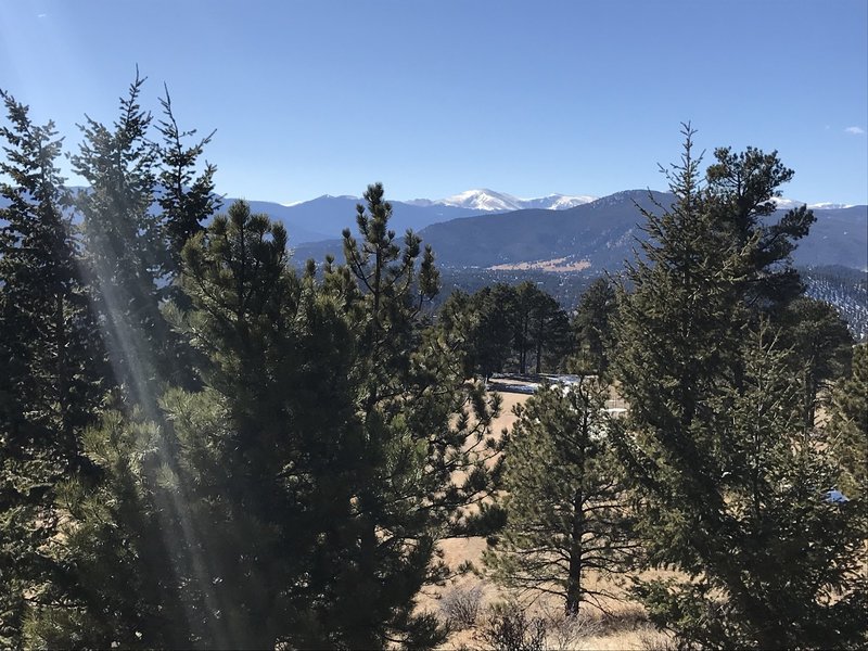 Front Range peaks seen in the distance.