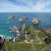 Panoramic view from Nugget Point Lighthouse