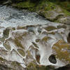 Diorite stone pockets at The Chasm scraped out by swirling pebbles