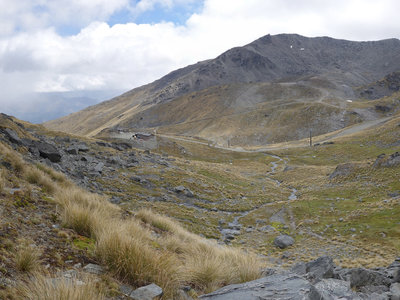 The Remarkables Ski Area in the summer viewed from the Lake Alta Track