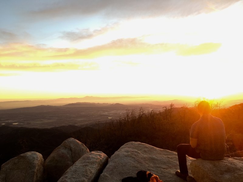 Sunset from Mill Peak.