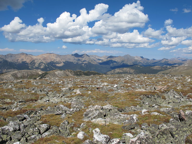 Just below the summit - in the boulder field