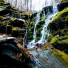 One of many smaller water falls / natural springs.