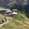 Refuge Bertone aid station at 15 km