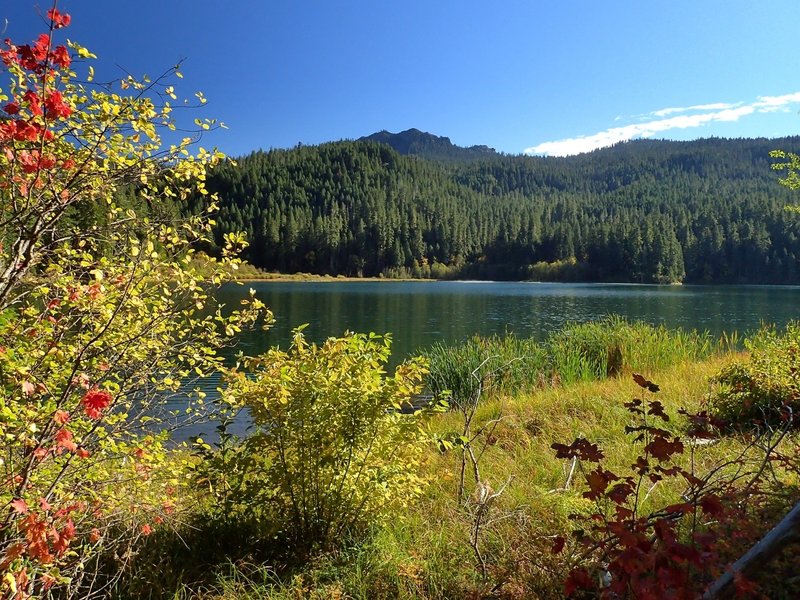 Highrock Mountain from Fish Lake in the Fall