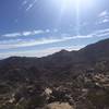 Looking southeast over the rocky terrain you'll encounter. This is an area that is void of cell phone service.