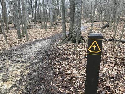 Trail marker for the Chippewa Trail