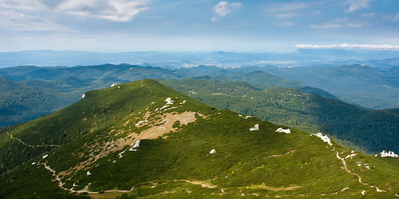 Wiev from Velik Snežnik towards Nanos