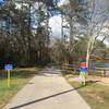 This is the start of the path that winds through the woods around the lake. This portion is 1.7 miles, and is roughly .2 miles away from where the trail ends near the entrance to the park.