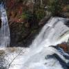 The lower observation point of Raymondskill Falls - the tallest waterfall in Pennsylvania.