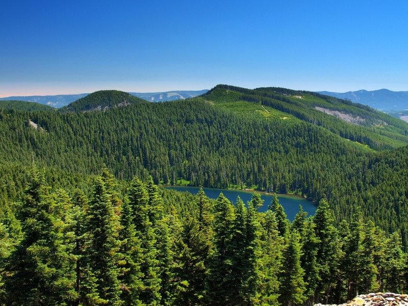 Whatum Lake from Chinidere Mountain