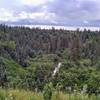 Epinette Creek from a ridge on the trail.