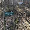 There several trails converging at this junction. Lewellyn Cove, Whiting Rail, and Gold Branch