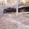 Rock shelter along Bear Branch Creek