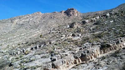 View of some of the rock formations.
