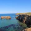 Scorpion Rock and Santa Cruz coastline.