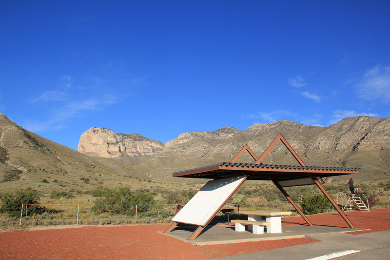 Picnic table rest area.