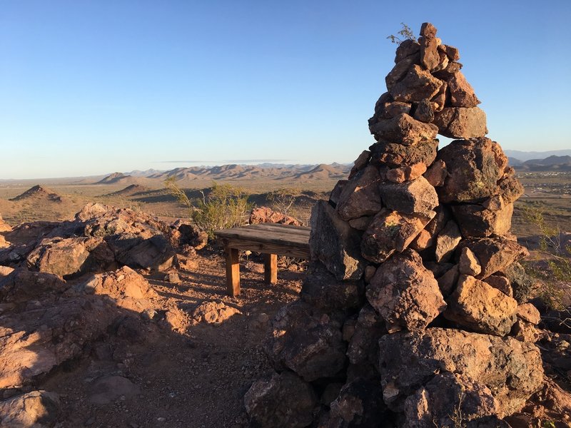 The summit of the Vietnam Memorial Trail looking northwest.