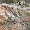 A large deposit of quartzite on Quartz Mine Trail.