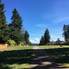 3 miles in looking east at the cascade mountains.