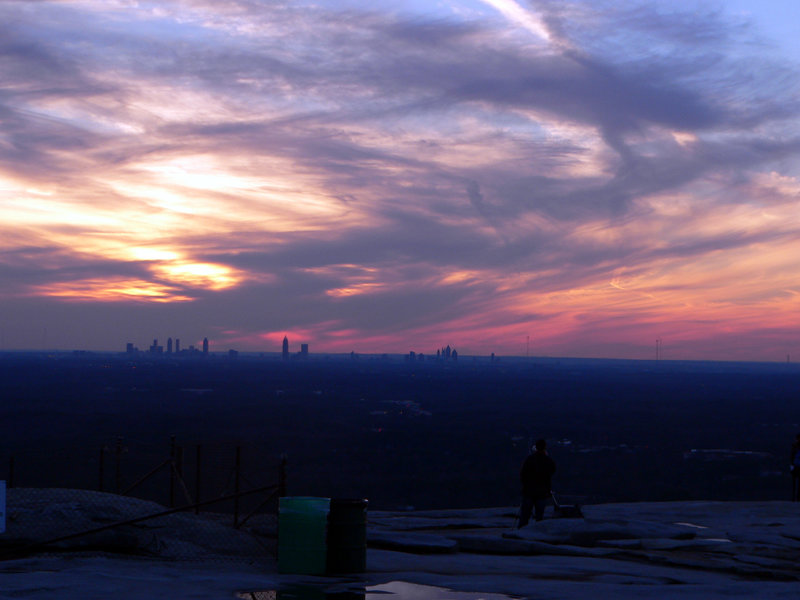 Sunset at Stone Mountain