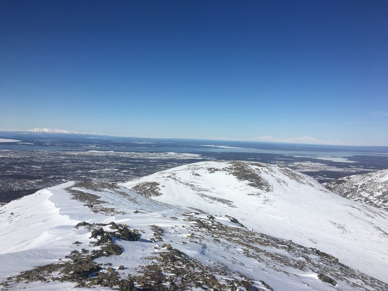 Saddle before the summit of Dome Trail