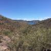 One of the few glimpses of the lake along Pipe Canyon